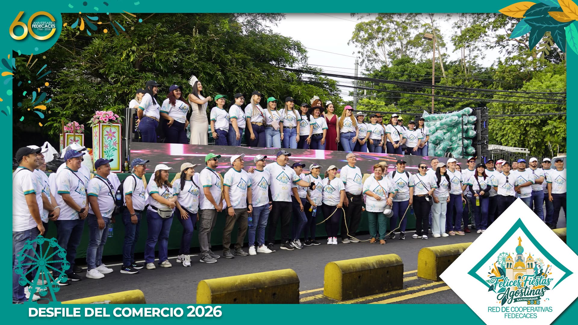 La Red de Cooperativas FEDECACES participa en el Desfile del Comercio de las Fiestas Agostinas