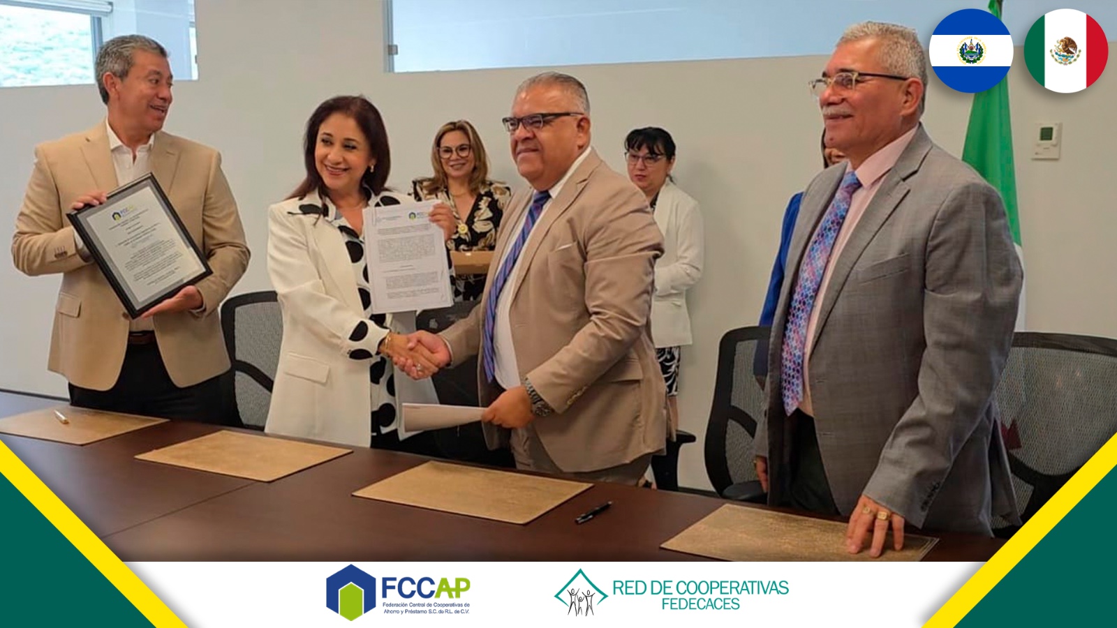 FEDECACES firma Convenio Marco de Cooperación Interinstitucional para el Desarrollo Sostenible con la Federación Central de Cooperativas de Ahorro y Préstamo de México